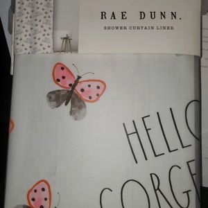Rae Dunn HELLO GORGEOUS shower curtain liner NWT